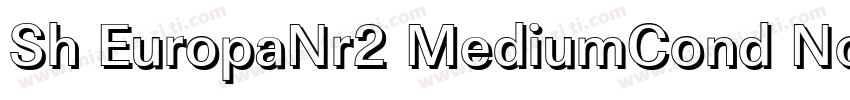 Sh EuropaNr2 MediumCond Nor字体转换